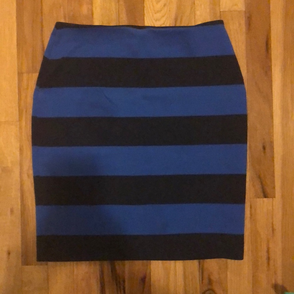 Striped Pencil Skirt